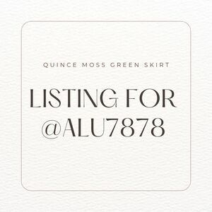 Moss green Quince skirt